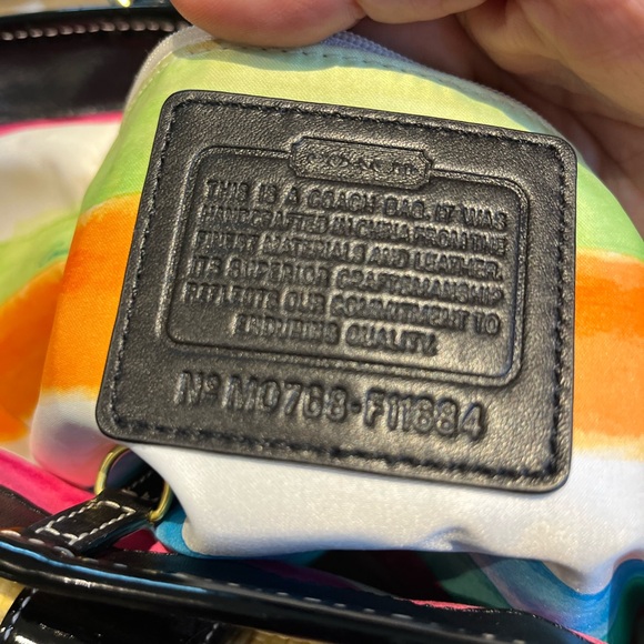 Coach Princess Street Raffia and Patent Leather Tote - Picture 11 of 17